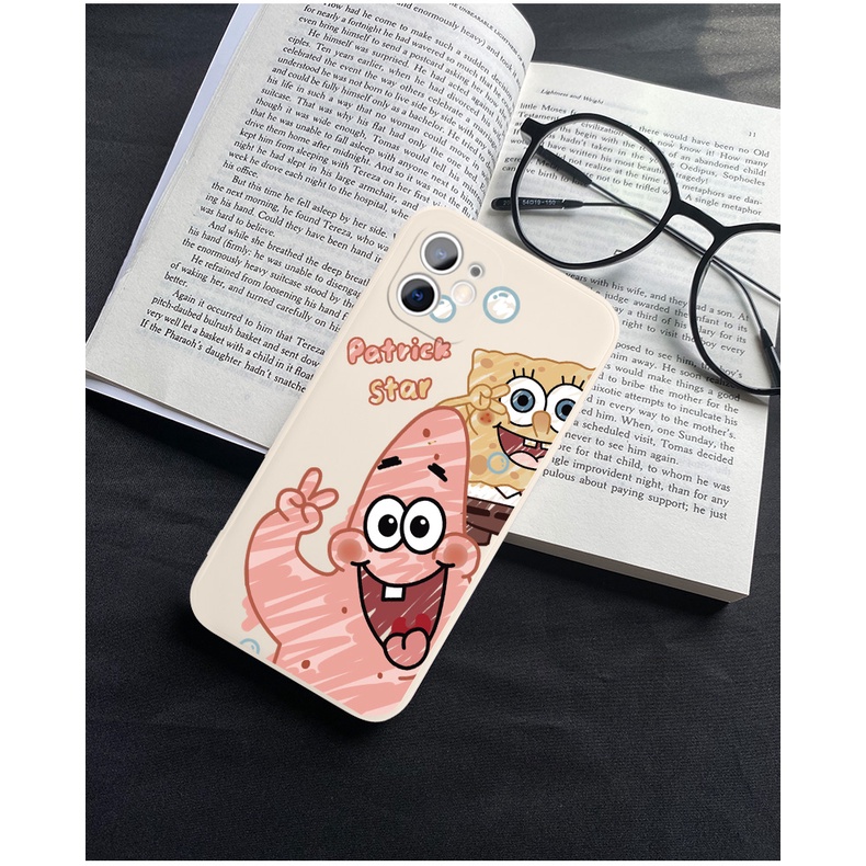 Ốp Điện Thoại Chống Sốc Hình Spongebob Cho Iphone 13 Pro 11 Pro Max Xr 6s 7 8 Plus 12 Mini 14 Pro Xs Max