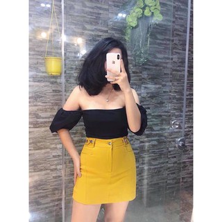 Quần short giả váy chất kaki thô (ảnh thật kèm video)