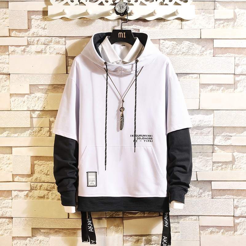 Áo hoodie nam đen một mảnh in chữ | BigBuy360 - bigbuy360.vn