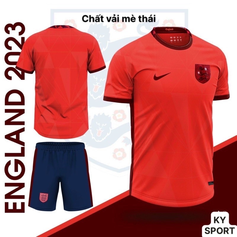 Sét Áo Bóng Đá - Đội Tuyển Anh 2022-2023- Chất vải mè thái