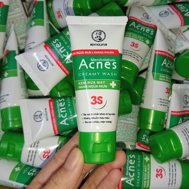 Kem rửa mặt ngăn ngừa mụn Acnes 3S 25g