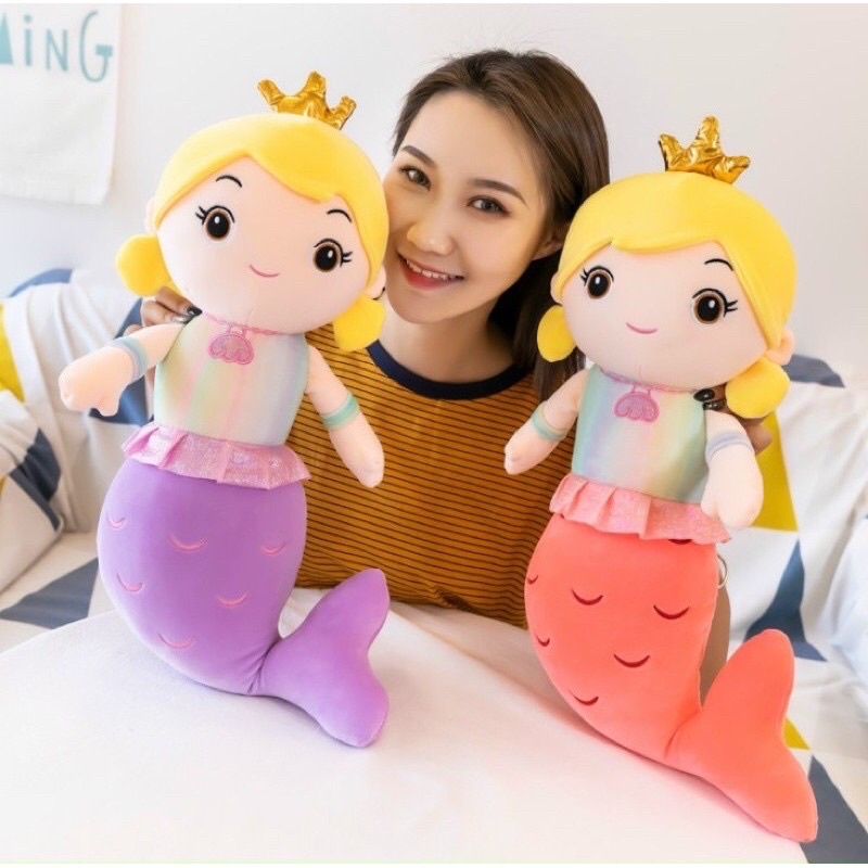 Thú Bông NÀNG TIÊN CÁ Đủ Size - Hàng Cao Cấp - Chất Miniso Mềm