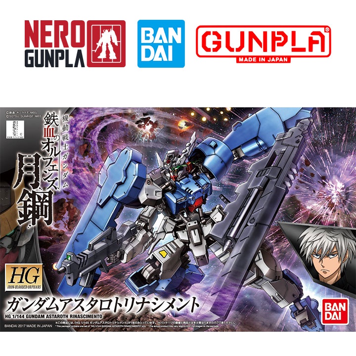 Mô Hình Lắp Ráp Bandai Gunpla HG IBO 1/144 Gundam Astaroth Rinascimento