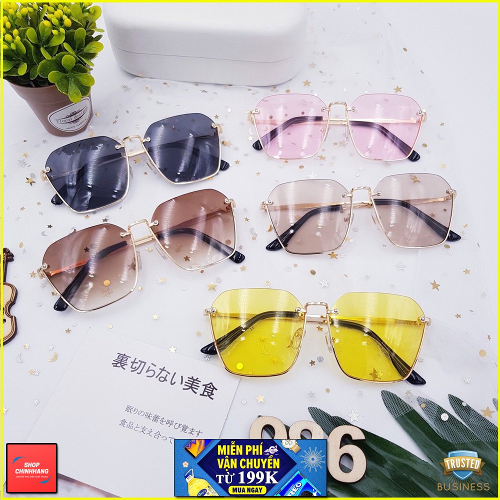 KÍNH MÁT NỮ XI ỐC 585 FORM NỬA GỌNG CAO CẤP AH986