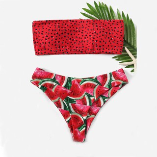 Bikini Hoạ Tiết In Thiết Kế Nâng Ngực Cho Nữ