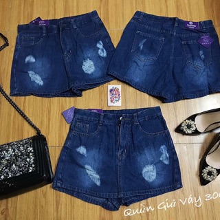 Quần bò giả váy