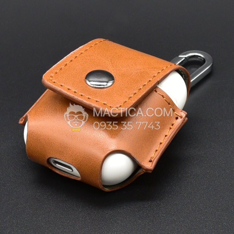 Bao Da Bảo Vệ Tai Nghe Airpod Case Kèm Móc Khóa