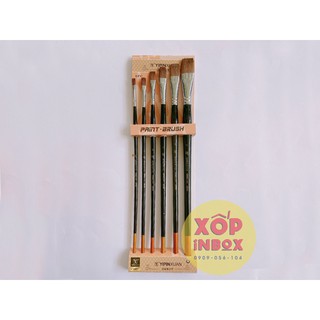Bộ cọ vẽ sơn dầu cao cấp Yipinxuan 9112 6pcs
