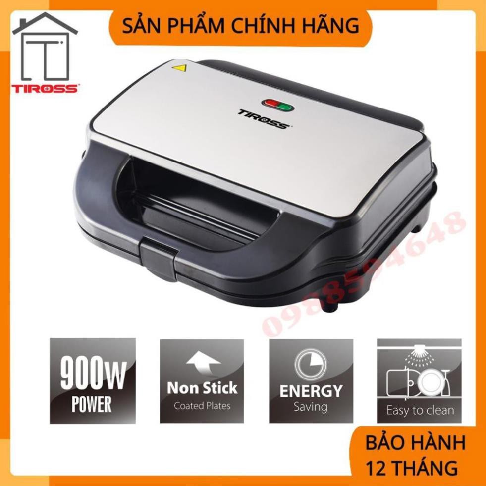 [Tiross - Việt Nam] Kẹp Nướng Sanwich, Bánh mỳ kẹp, Bánh Waffe Tiross TS9655 (chính hãng - Bảo hành 12 tháng)