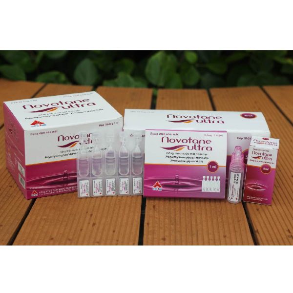 Novotane Ultra 1ml (Vỉ 5 ống)- Nước mắt nhân tạo-Chăm Sóc Mắt - Tránh Mờ, Mỏi, Khô, Giảm Thị Lực Cho Mọi Lứa Tuổi