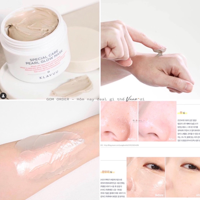 Mặt nạ bùn khoáng Klavuu Special Care Pearl Glow Mask