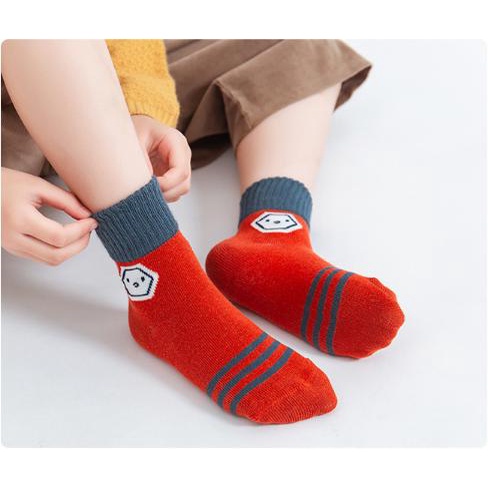 Vớ Cho Bé Trai (Set 5 Đôi) - Tất Cho Bé Trai Bé Gái - Thoáng Khí Mềm Mịn