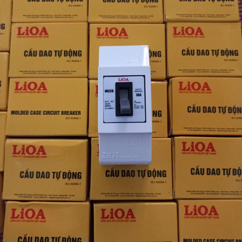 Cầu dao tự động Lioa kèm hộp bảo vệ