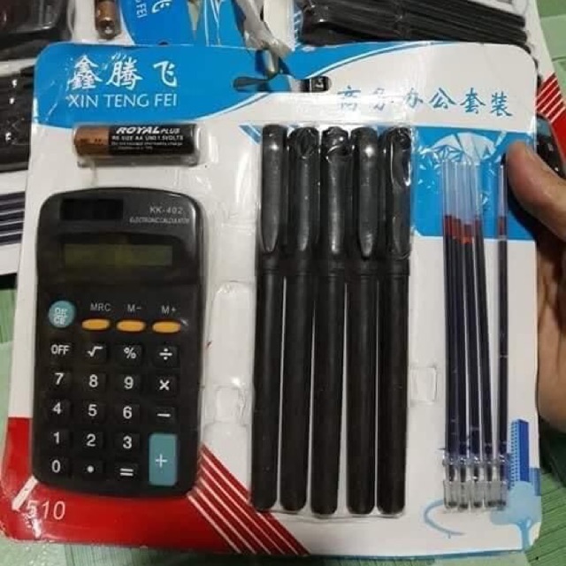 Combo bút và máy tính HT