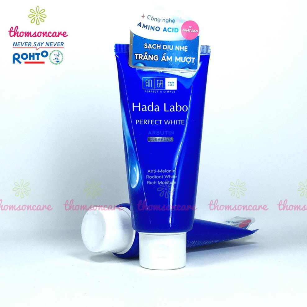 Sữa rửa mặt Hada labo dưỡng ẩm, dưỡng trắng mờ nám, tàn nhang Hada Labo tuýp 80g