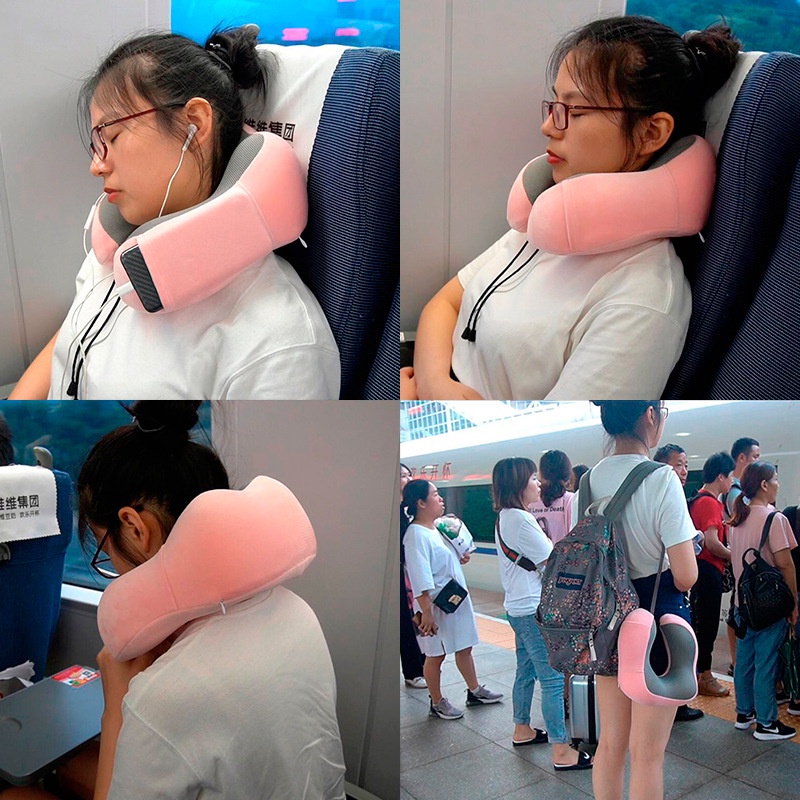 Gối Kê Cổ Chữ U Cao Su Non 10 Màu Đa Dạng, Gối Ngủ Trưa Văn Phòng, Xe Ô Tô, Du Lịch, Máy Bay Hàng Cao Cấp