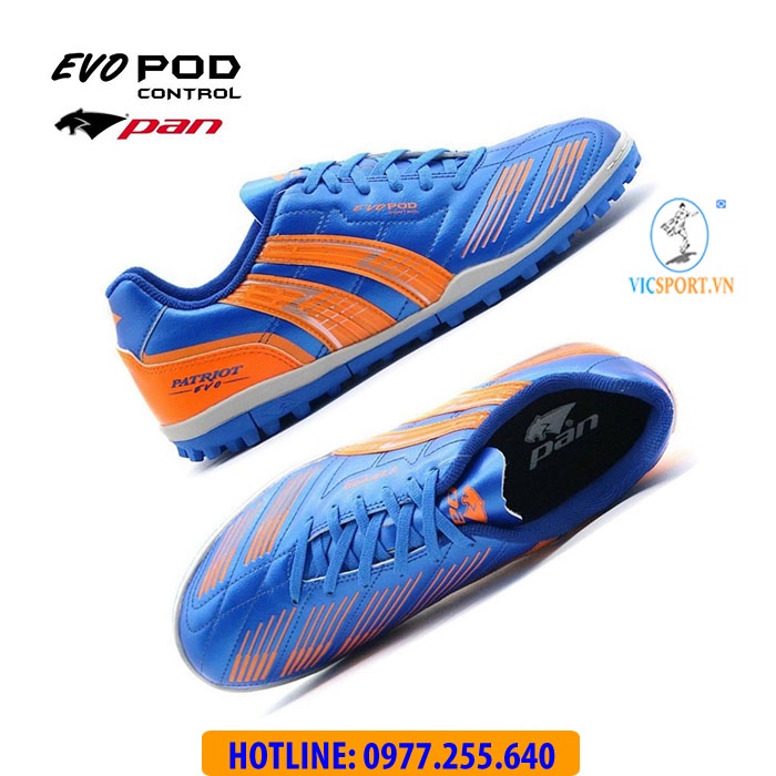 (Tặng Túi Đựng + Vớ) Giày Đá Bóng Pan Thái ĐẾ TF EVO POD CONTROL (Chính Hãng) - Vicsport