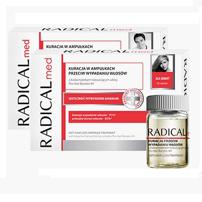 TINH CHẤT NGĂN NGỪA RỤNG TÓC NAM VÀ NAM RADICAL (Hộp 3 ống x 5ml)