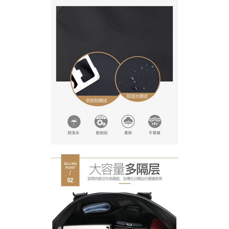 Túi Xách Vải Oxford Phong Cách Doanh Nhân Mới Cho Nam