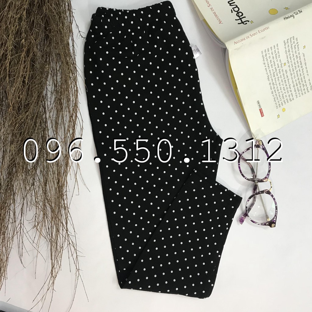 Quần Legging đen chấm bi cho bé gái siêu rẻ siêu đáng yêu - hàng xuất dư made in Vietnam - post 13