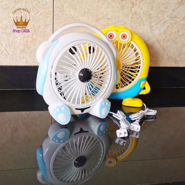 Quạt Để Bàn Mini cắm điện Kiểu Dáng Hoạt Hình Dễ Thương cute SIÊU MÁT