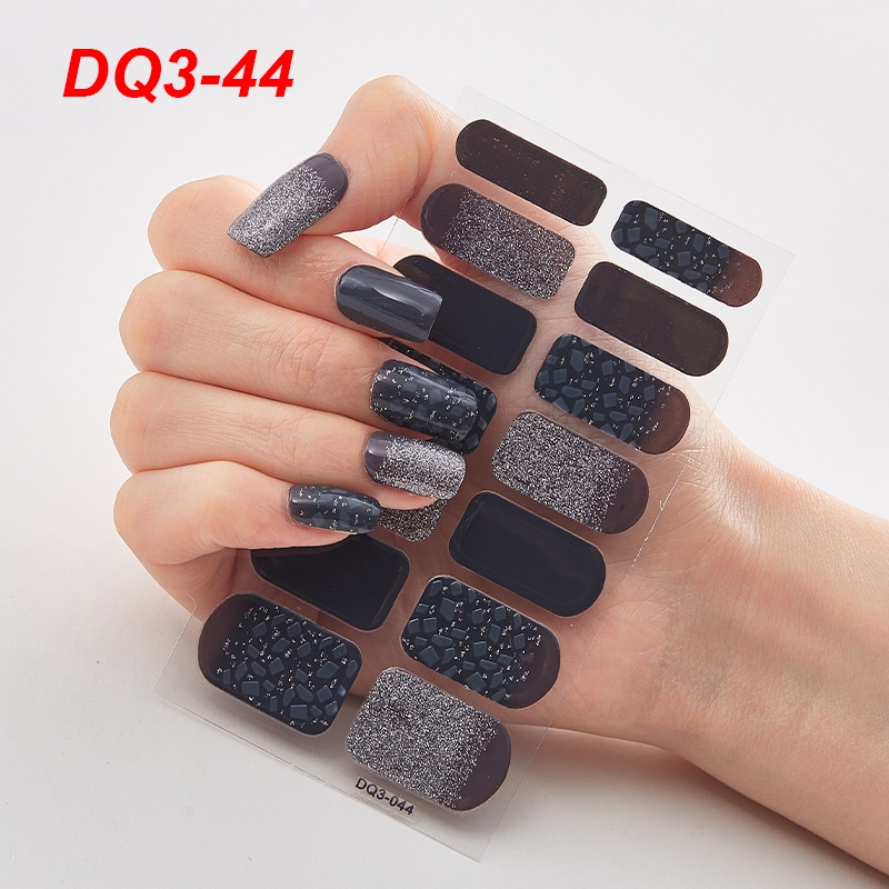 Set 14 miếng dán móng tay nhãn dán thời trang 3d độc đáo Dq3_41-60