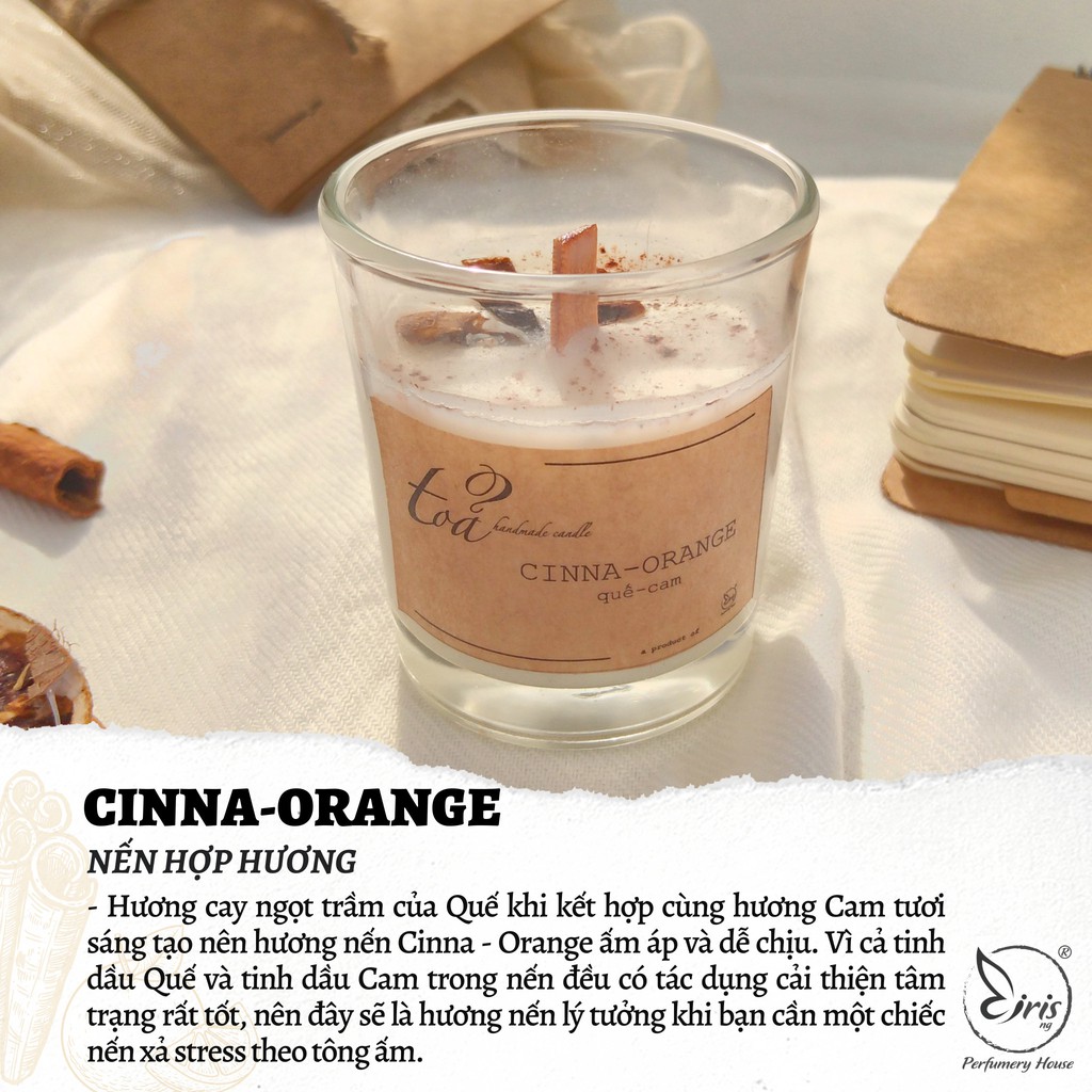 Nến 2 mùi Cinna - Orange | Tỏa Handmade Candle