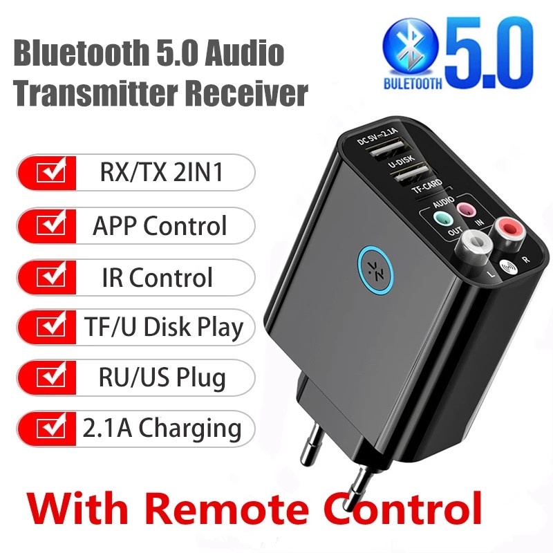 Thiết Bị Thu Phát Âm Thanh Bluetooth 5.0 AUX RCA TF 3.5MM Cho Tai Nghe TV