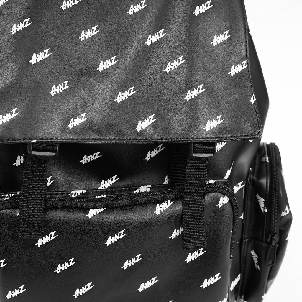 Balo Da Backpack Unisex Chống Nước Balo Backpack Gonz Balo 6 - Màu Đen