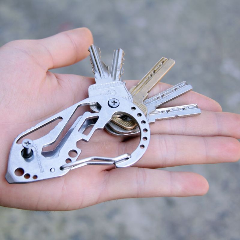 Móc khóa đa năng nhỏ gọn Móc khóa Gear EDC keychain