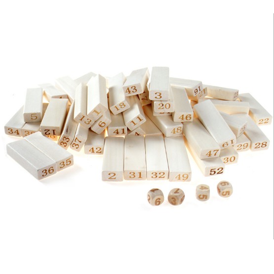 Đồ chơi rút gỗ 54 thanh số size to cỡ lớn