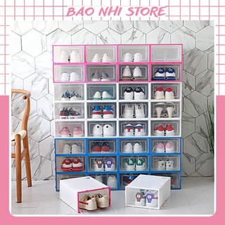 Hộp Đựng Giày Dép Nắp Nhựa Cứng Trong Suốt, Size lớn Chịu Lực 4kg 88190 BẢO NHI SHOP