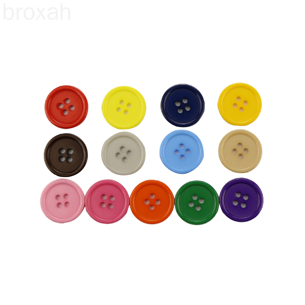Set 100 Cúc Áo Nhựa 4 Lỗ Nhiều Màu