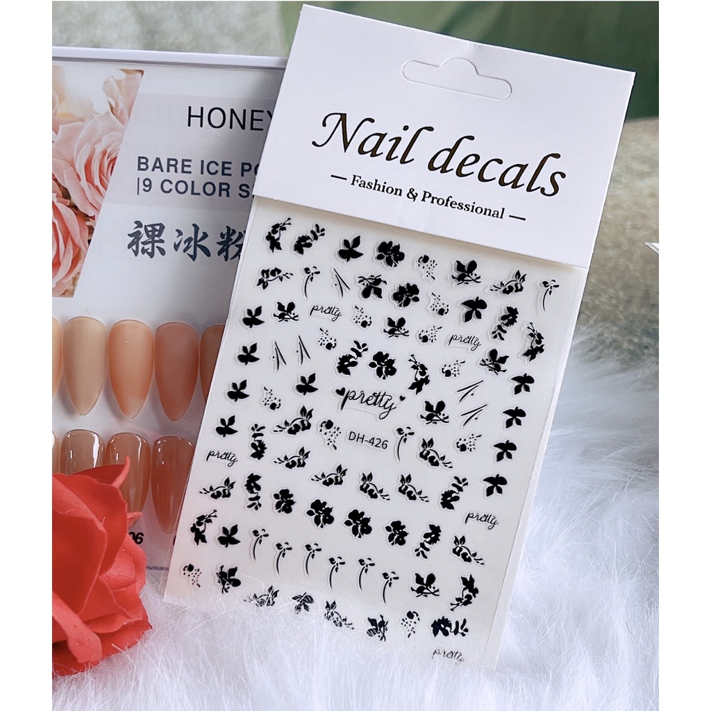 Tổng hợp stick hoa dán móng đẹp, sticker nail Hot 2022