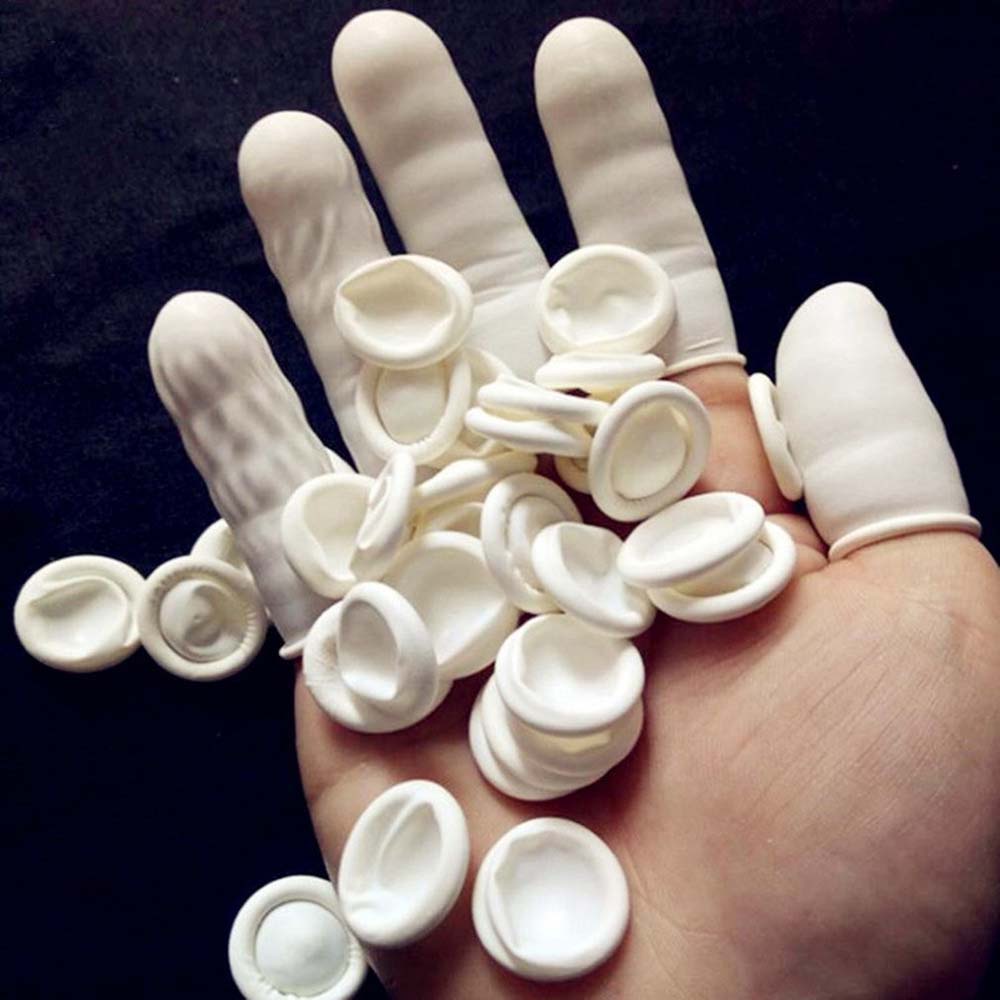 Set 100 bao ngón tay bằng cao su đa dụng chất lượng cao
