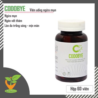 Viên uống CODOBYE 60 viên - Ngừa mụn, kiềm dầu, kiểm soát nhờn