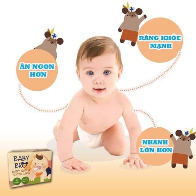 Gạc Rơ Lưỡi Baby Bro Hộp 25 Miếng - Chính Hãng Hàn Quốc