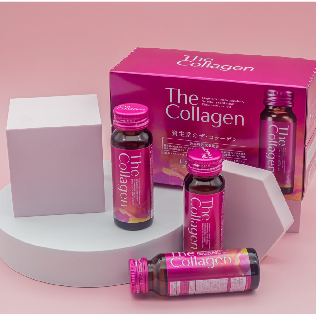 [Mẫu Mới Nhất] The Collagen Enriched Dạng Nước Nhật Bản Chính Hãng Hộp 10 Chai