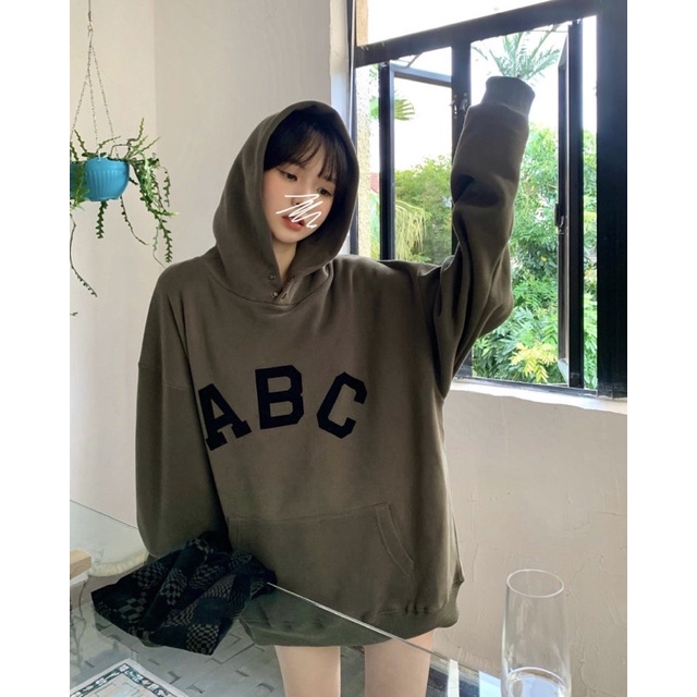 Áo hoodie JAEHYUN NCT dáng rộng basic in chữ ABC | BigBuy360 - bigbuy360.vn