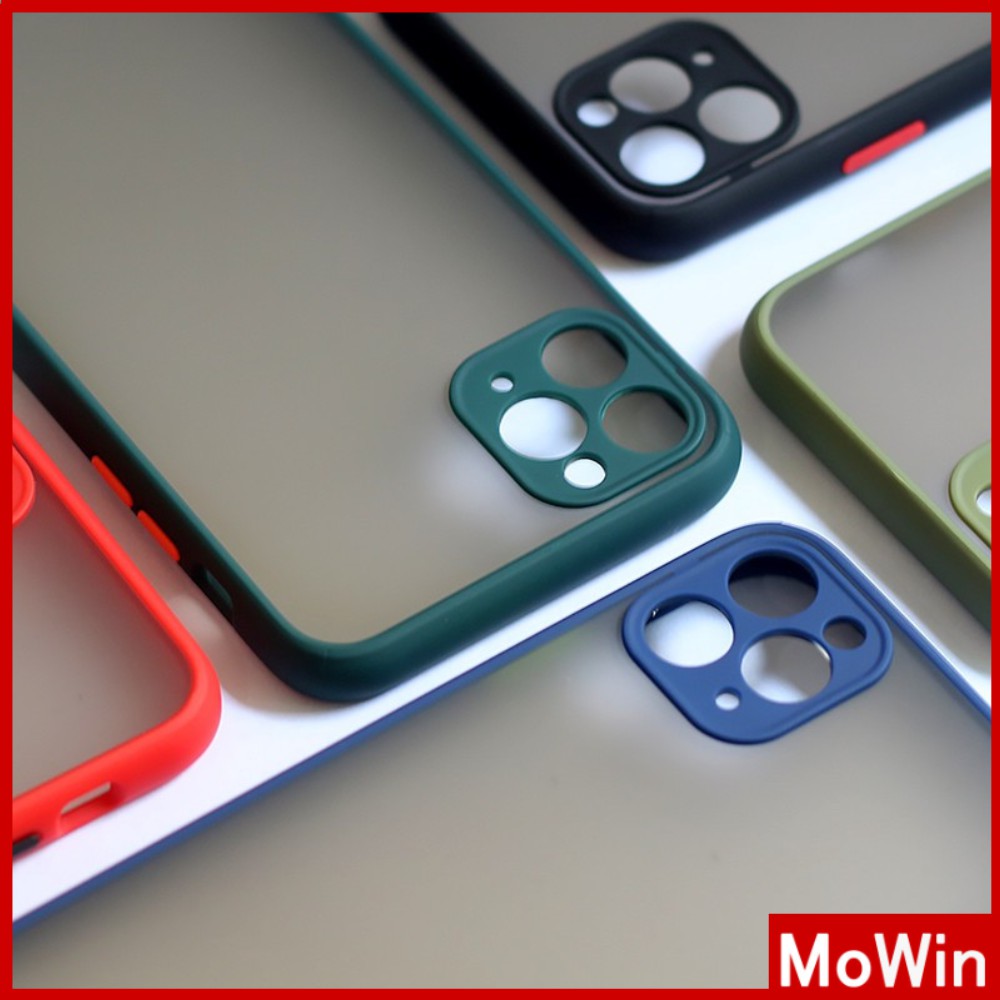 Ốp điện thoại vỏ PC nhám + TPU phủ ống kính cho Iphone Apple | BigBuy360 - bigbuy360.vn