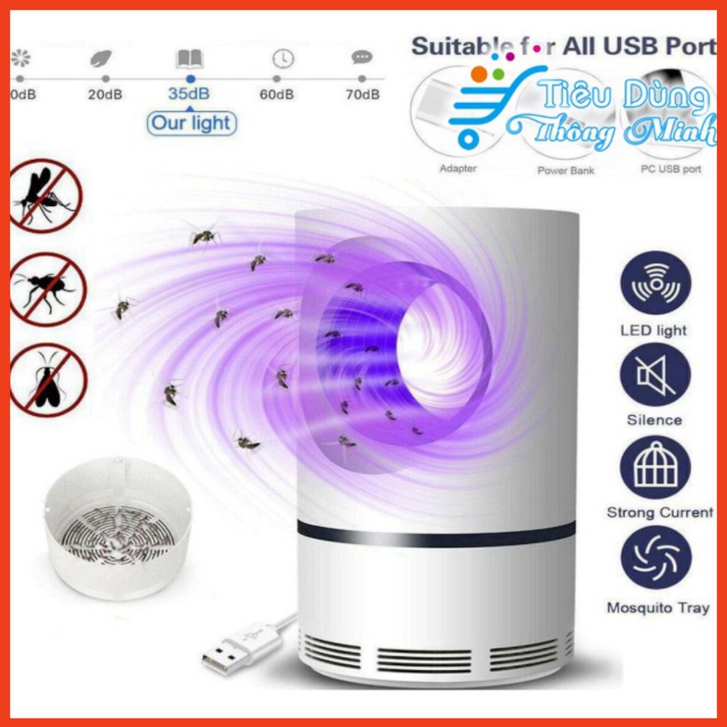 Máy Bắt Muỗi Thông Minh - Đèn Bắt Côn Trùng Hiệu Quả Có Cổng USB Tiện Lợi ⚡ Freeship ⚡