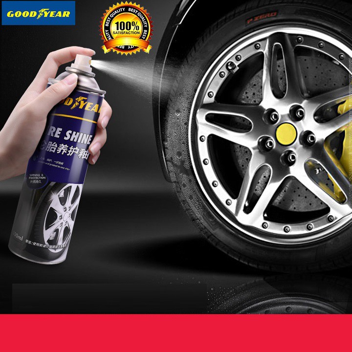 Bình xịt phục hồi và làm bóng lốp xe hơi, ô tô cao cấp nhãn hiệu Goodyear: Mã sản phẩm GY-3166