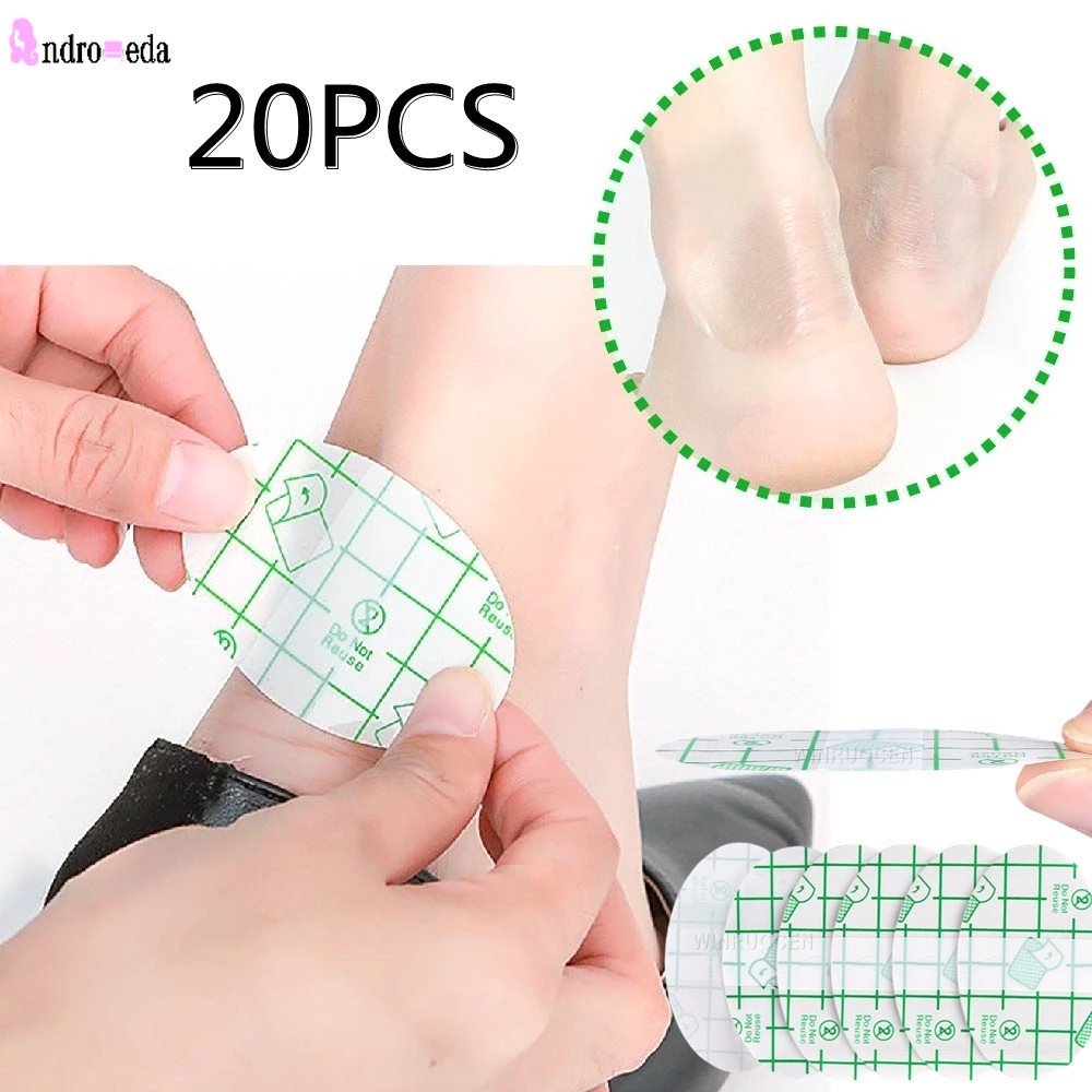 Bộ 20 Miếng Dán Gót Chân Trong Suốt Chống Thấm Nước Chống Trượt Bảo Vệ Chân