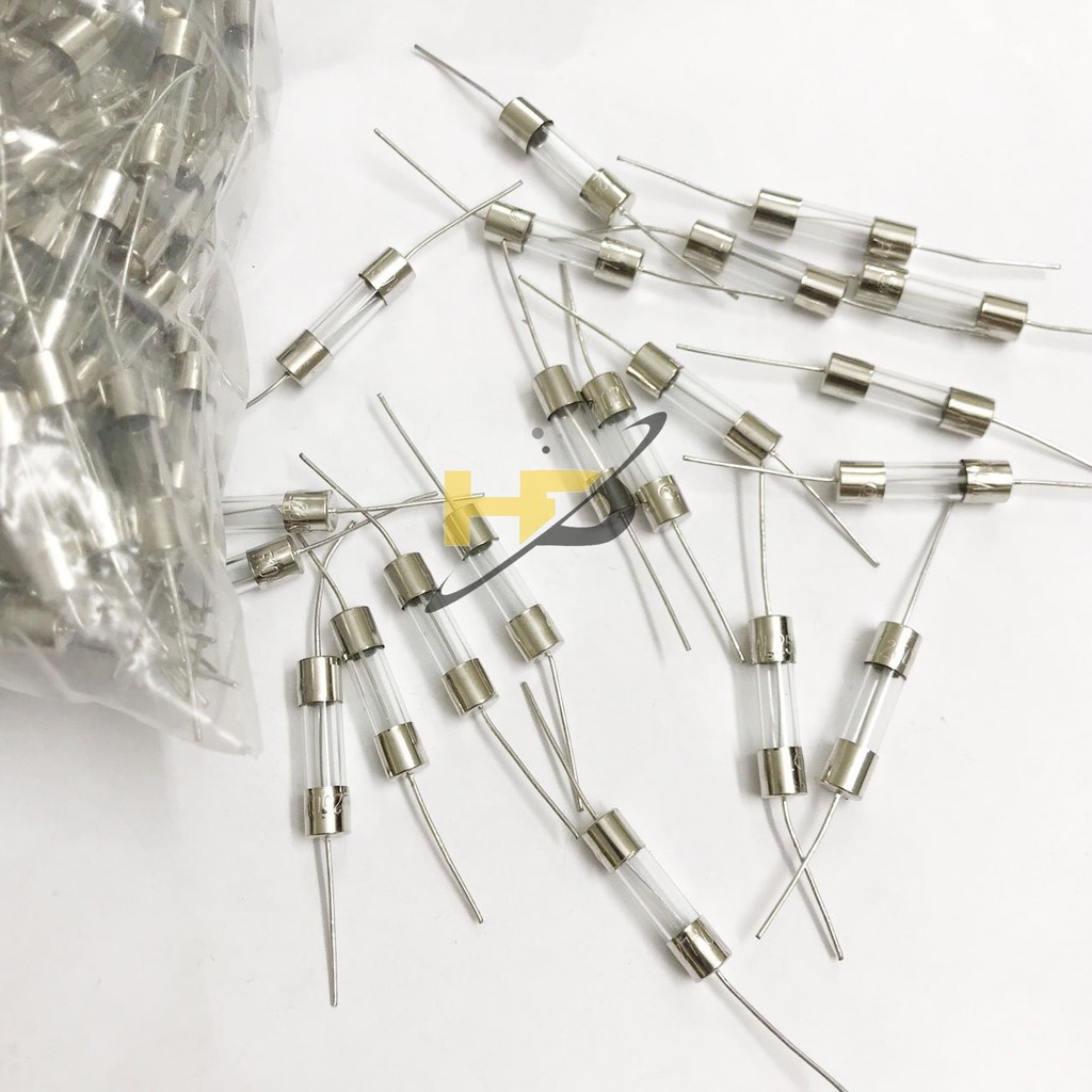 Cầu Chì Thủy Tinh 15A 250V Chân Cắm 5x20mm