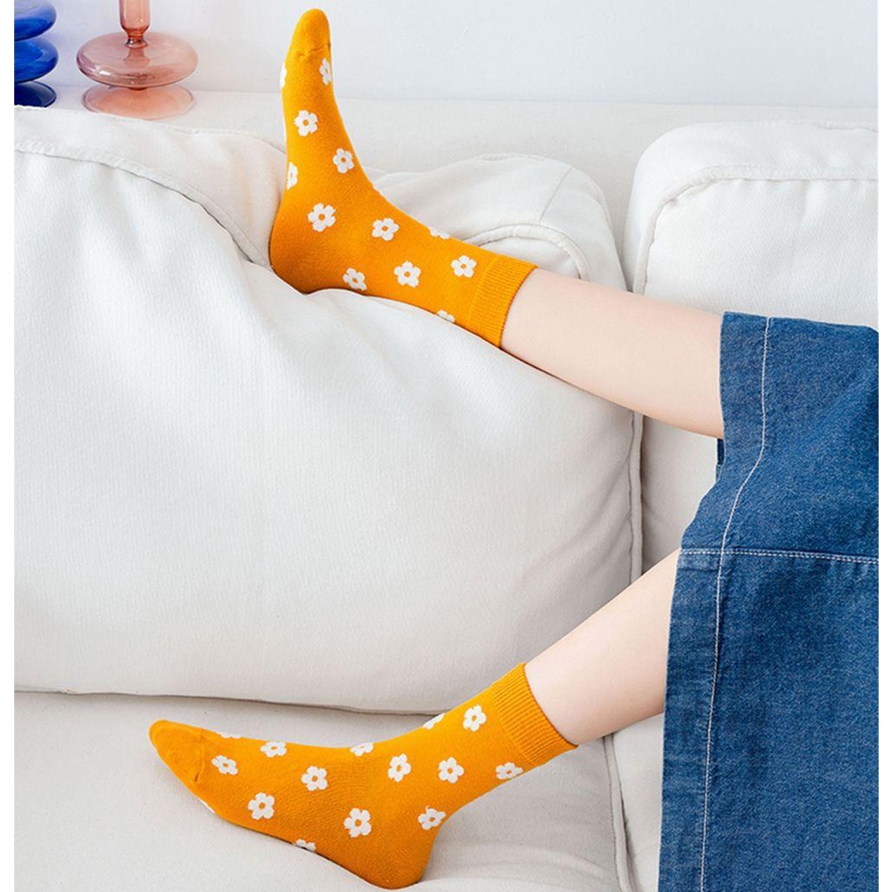 Vớ Cotton Dài Mềm Mại Ấm Áp Dễ Thương Cho Nữ