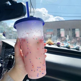 Cốc Uống Nước 700ml Dung Tích Lớn Thay Đổi Màu Sắc Thân Thiện Với Môi Trường