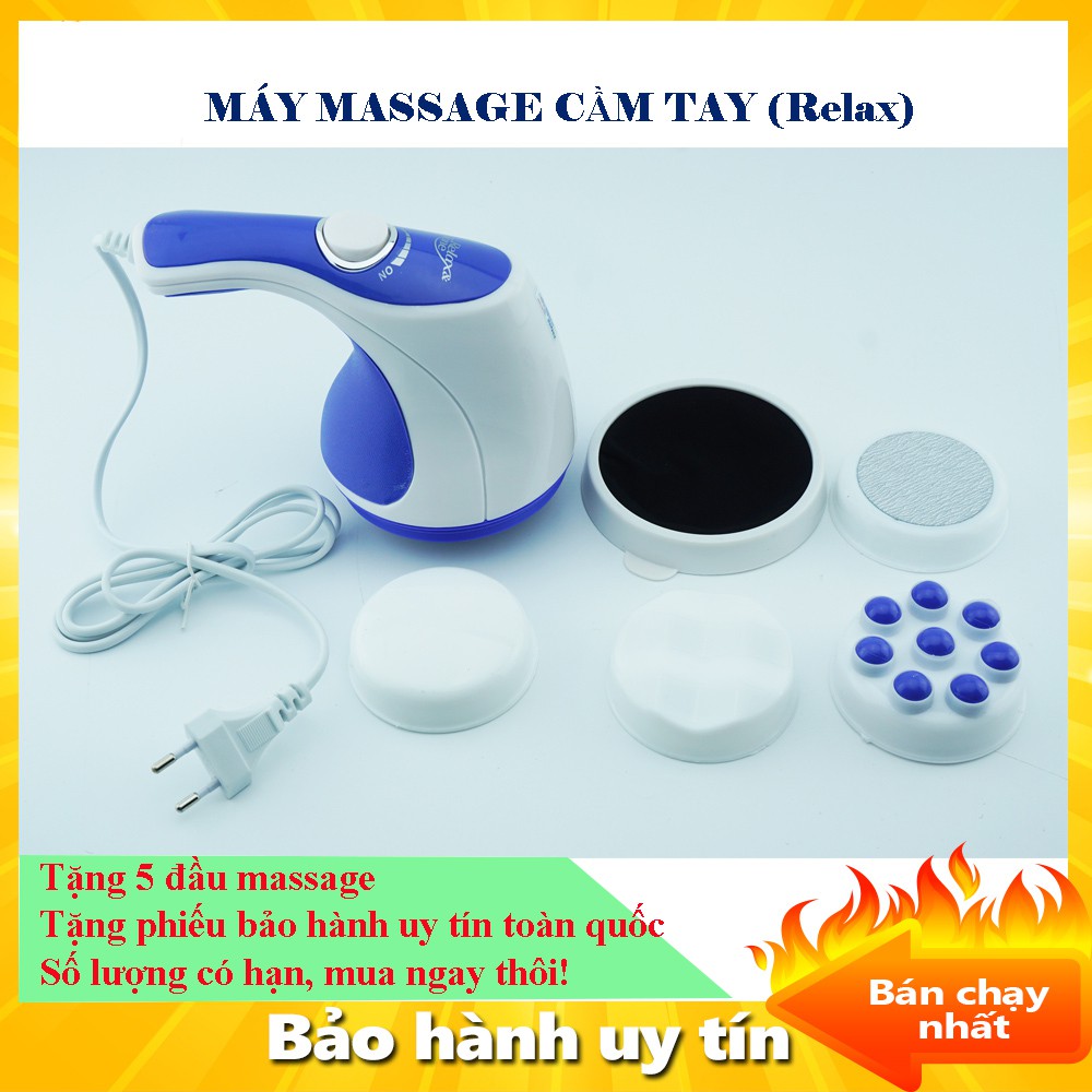 [ Xả kho tết] Máy mát xa cầm tay Relax and Spin Tone nhỏ gọn chất liệu cao cấp giúp lưu thông tuần hoàn khí huyết