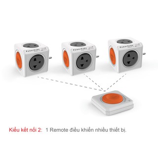 Bộ Ổ Cắm Điện Allocacoc PowerCube Original Remote + PowerRemote