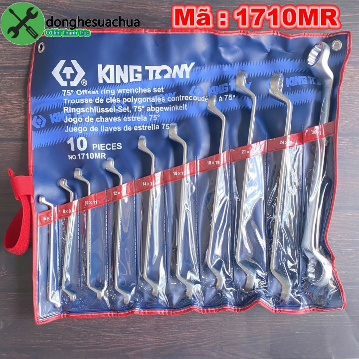 Bộ cờ lê 2 đầu tròng Kingtony 1710MR 10 cây từ 6-32mm