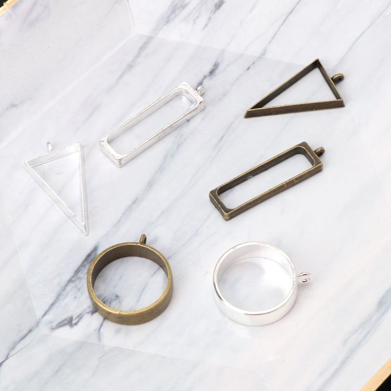 Bộ 5 Khung Làm Trang Sức Bằng Resin Epoxy Resin DIY
